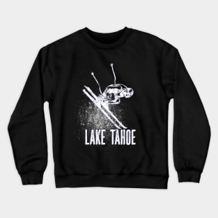 Lake Tahoe Downhill Ski Mountain Resort Vintage Skier Gift Crewneck Sweatshirt